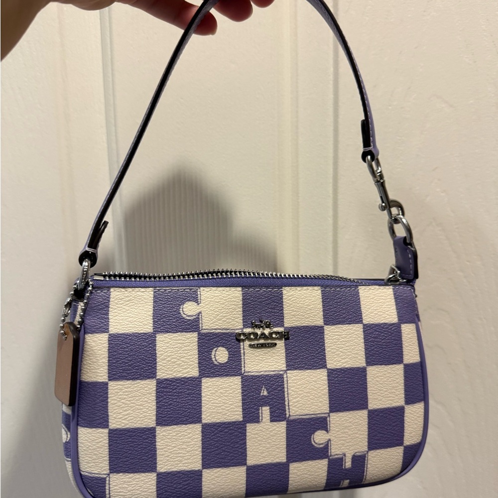 Coach Purple and White Shoulder Bag Nolita 19